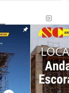 Publicação da SC Andaimes sobre locação de andaimes e escoramentos